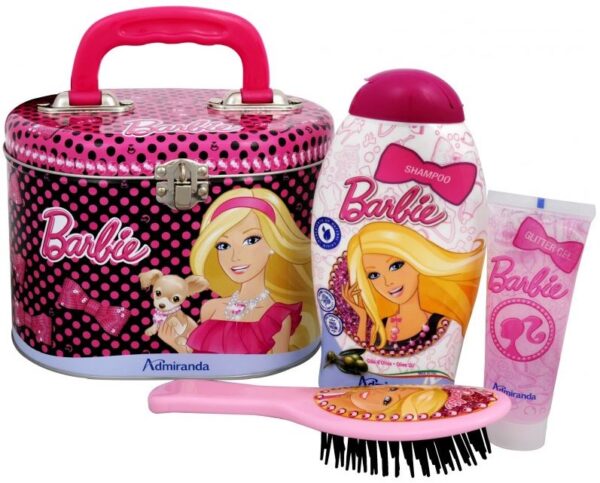 BARBIE GIFT SET SHAMPOO DISTRICANTE ULTRA DELICATO PER BAMBINE 250ML + GLITTER GEL CORPO 50ML + SPAZZOLA PER CAPELLI