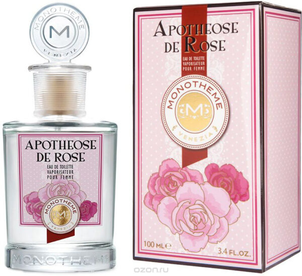 MONOTHEME FINE FRAGRANCES VENEZIA APOTHEOSE DE ROSE 100ML SPRAY EAU DE ROSE POUR FEMME