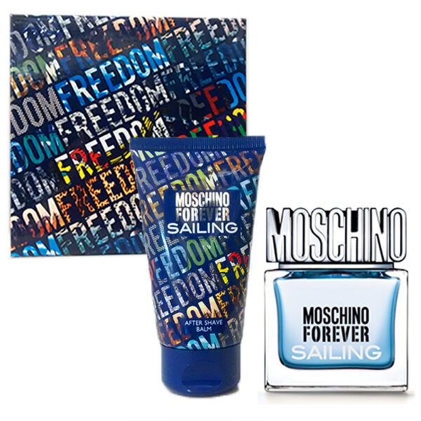 MOSCHINO FOREVER SAILING GIFT SET SPRAY EAU DE TOILETTE 30ML + AFTER SHAVE BALM 50ML