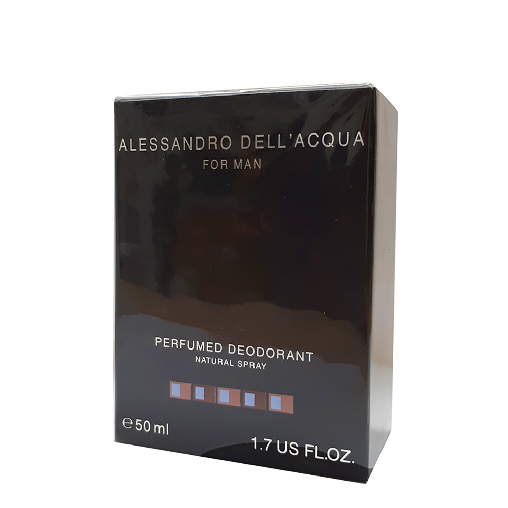ALESSANDRO DELL'ACQUA FOR MAN 50ML SPRAY PERFUMED DEODORANT - VINTAGE