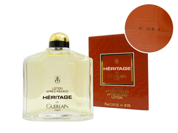 GUERLAIN HERITAGE 75ML AFTER SHAVE LOTION OLD VERSION lotto zk2cb1 ref.170